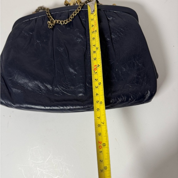 Ande Blue Leather Clutch - Picture 6 of 8